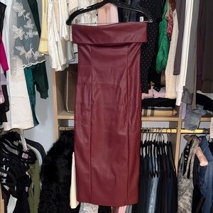 Forever21 Burgundy Midi Dress Size Small